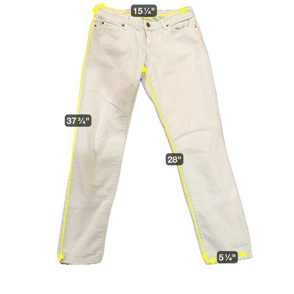 GAP Always Skinny Women's Stretch Denim Jeans Mint Green Size 26/2 - Picture 3 of 16